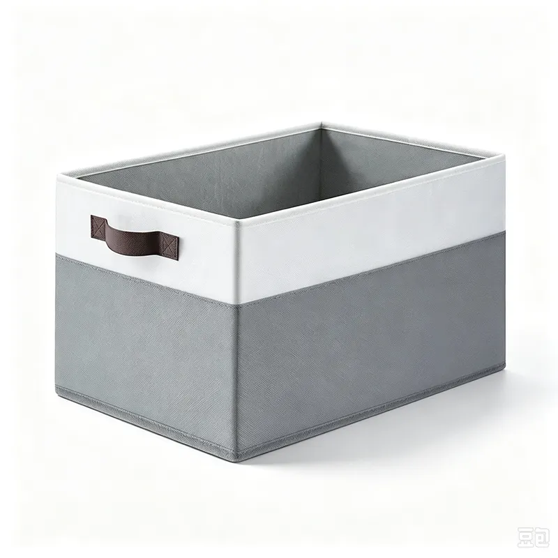 Foldable non-woven fabric storage box